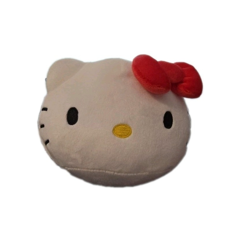 SANRIO HELLO KITTY 4.7" Face Dome Plush Toy Mini Pillow Cushion Round NWT
